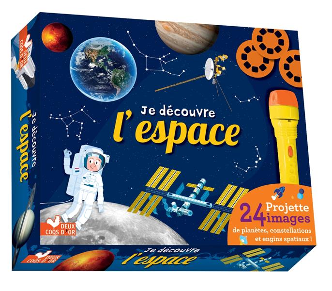 Je découvre l'espace ; coffret avec lampe