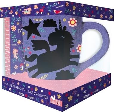 Mon mug magique licorne ; coffret avec mug et livre d'activités