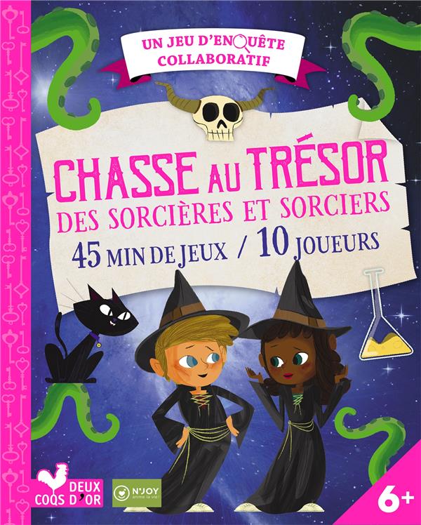 Chasse au trésor des sorcières et sorciers ; un jeu d'enquête collaboratif ; 45 min de jeux / 10 joueurs