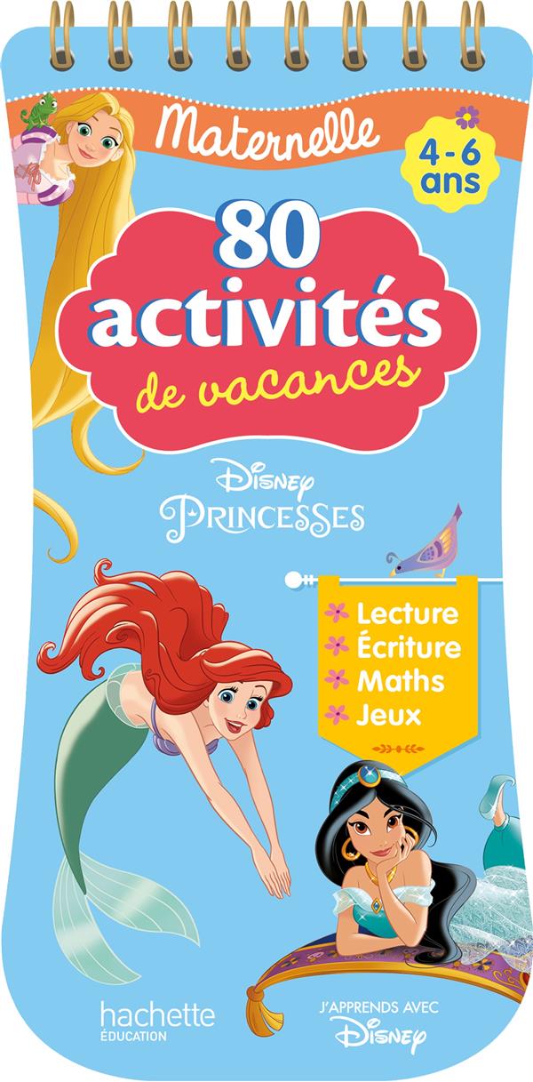 Disney Princesses ; 80 activités de vacances ; maternelle