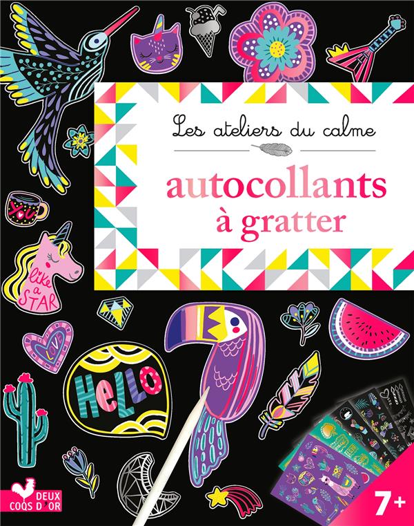 Les ateliers du calme : autocollants à gratter