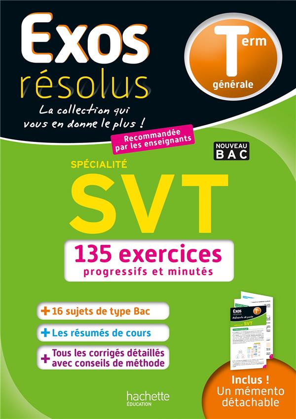 Exos résolus : SVT ; terminale