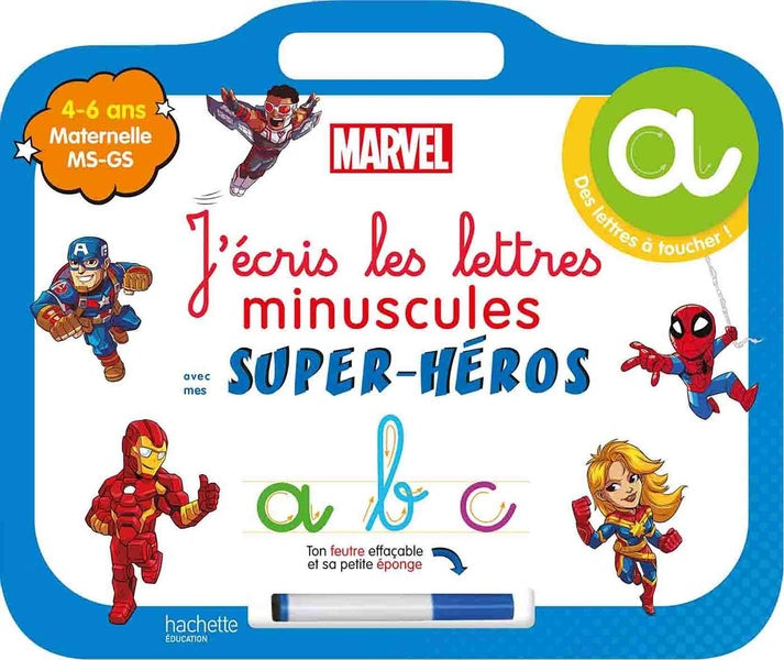 J'écris les lettres minuscules  avec mes super-héros