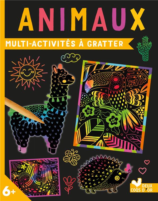 Multi-activités à gratter : animaux