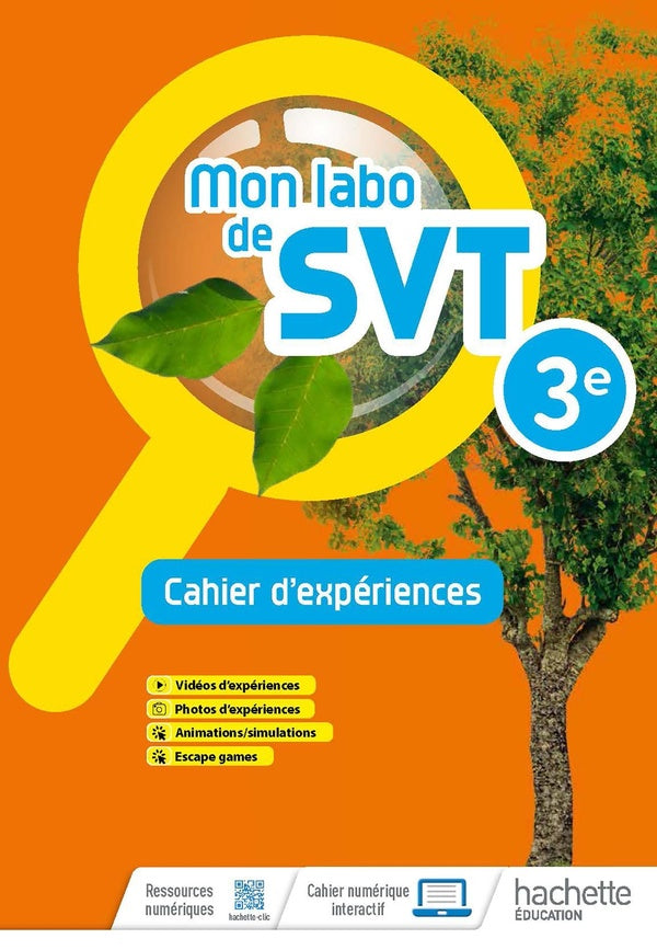 Mon labo de SVT ; 3e ; cahier d'expériences