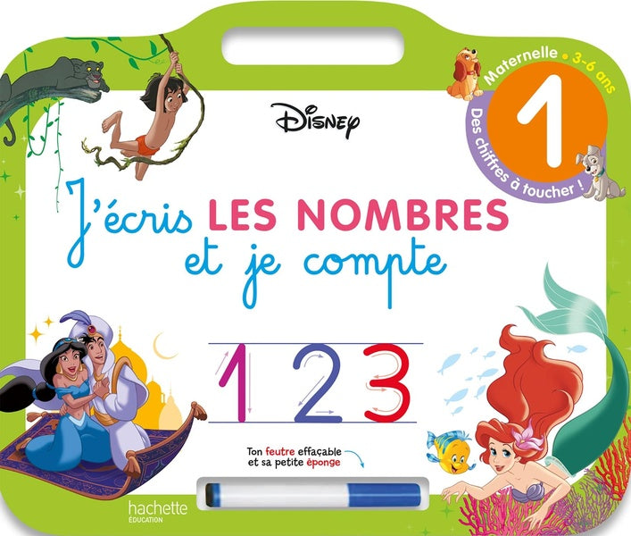 Ardoise j'écris les nombres et je compte