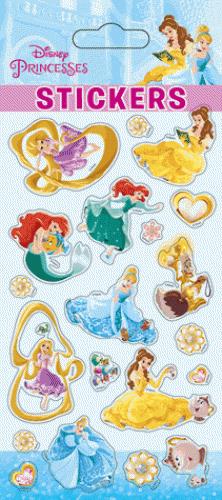 Princesses ; sticker sheets glitter