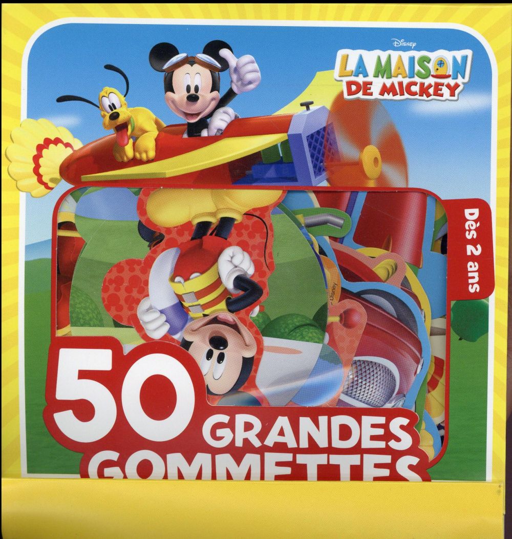 La maison de Mickey : à la découverte des véhicules ; 50 grandes gommettes
