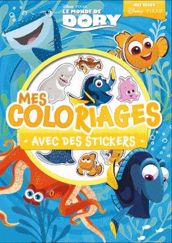 Mes coloriages avec stickers : le Monde de Dory