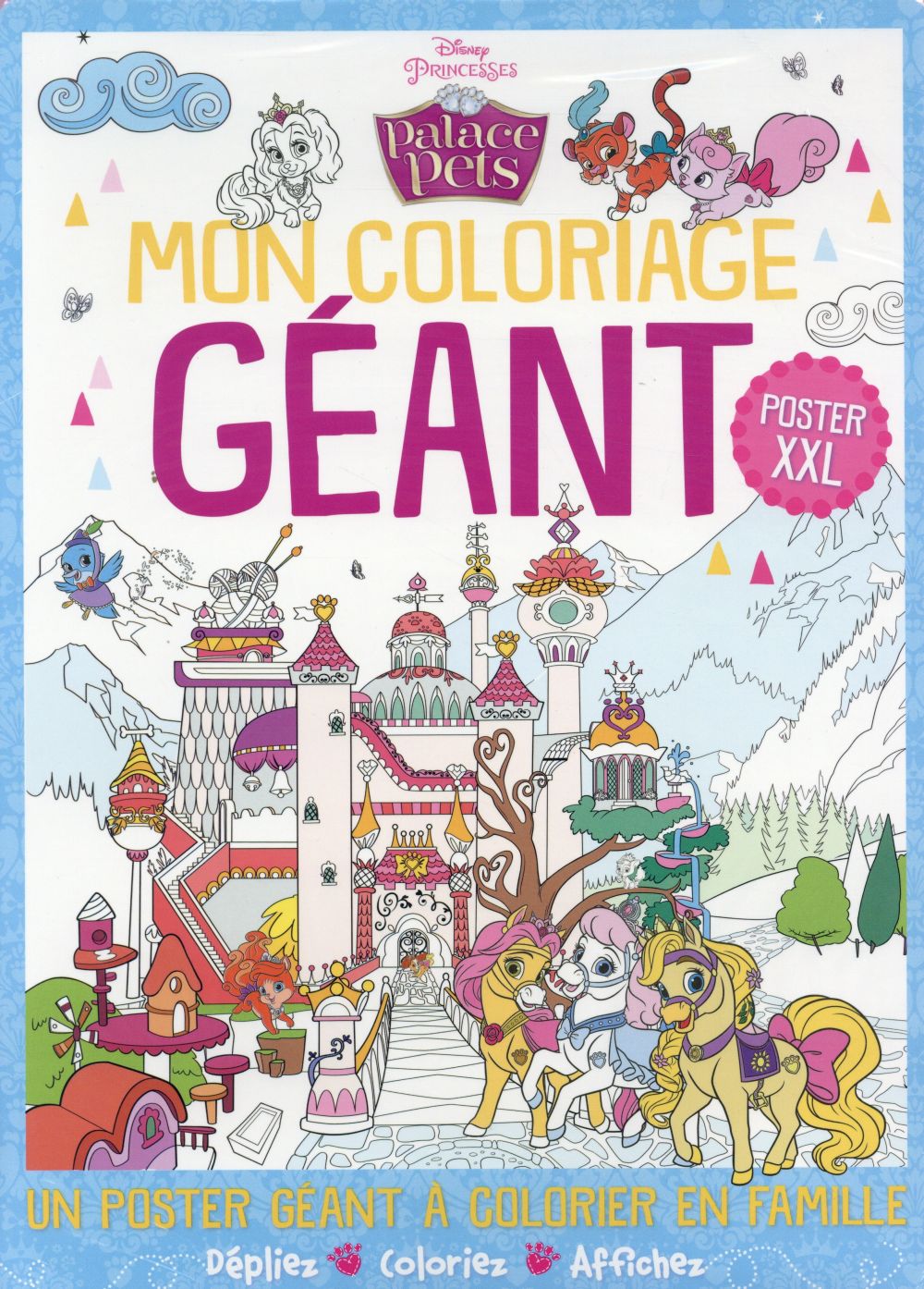 Disney Princesses - Palace Pets : mon coloriage géant