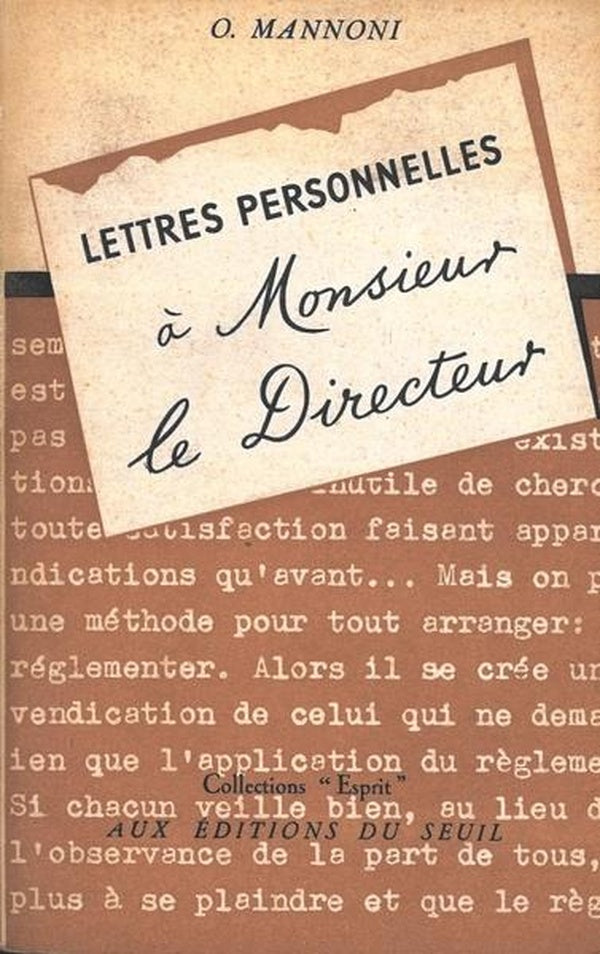 Lettres personnelles a m. le directeur