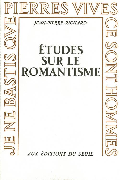 études sur le romantisme