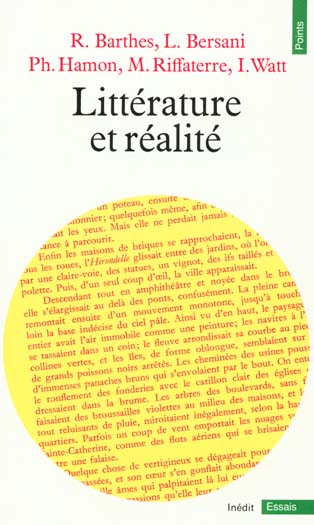 Littérature et réalité