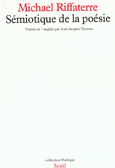 Revue poétique : sémiotique de la poésie