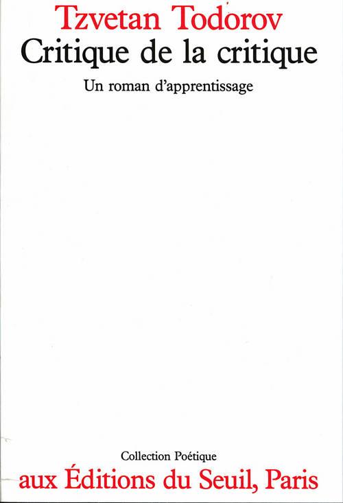 Revue poétique : critique de la critique ; un roman d'apprentissage