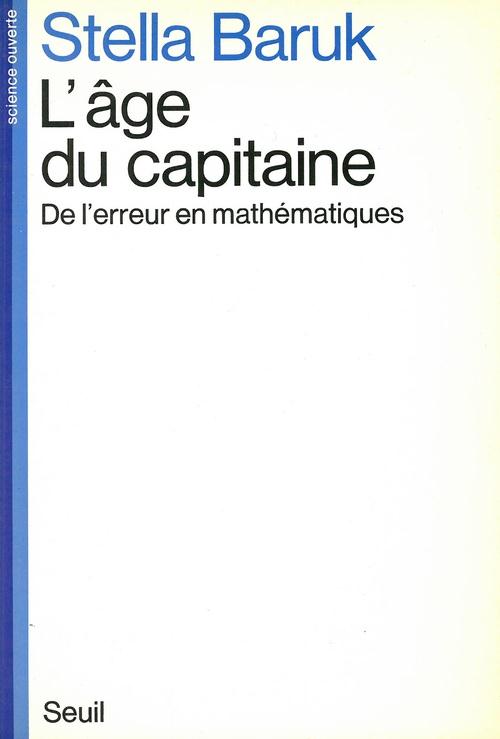 L'âge du capitaine ; de l'erreur en mathématiques - flash vidéo