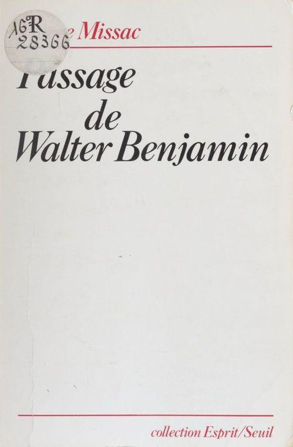 Passage de walter benjamin