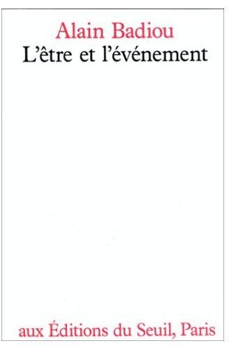 L'être et l'évènement