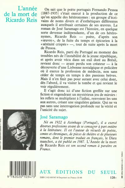 Annee de la mort de ricardo reis (l')