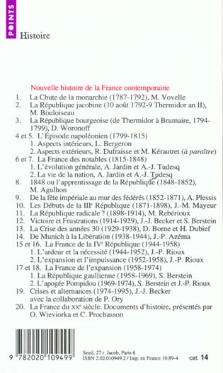 La crise des années 30 ; 1929-1938