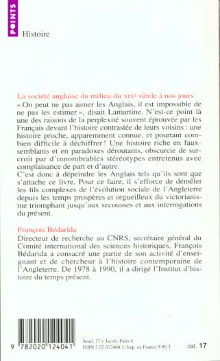 La societe anglaise - du milie du xixe siecle a nos jours - nouvelle edition