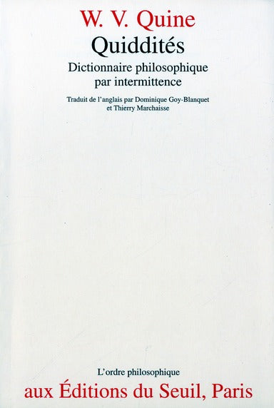 Quiddités ; dictionnaire philosophique par intermittence