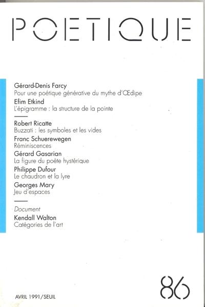 POETIQUE n.86