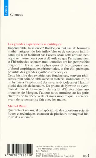 Les grandes experiences scientifiques