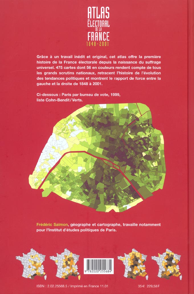 Atlas electoral de la france (1848-2001)