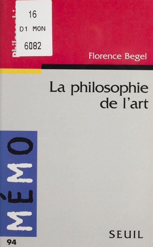 Philosophie de l'art (la)
