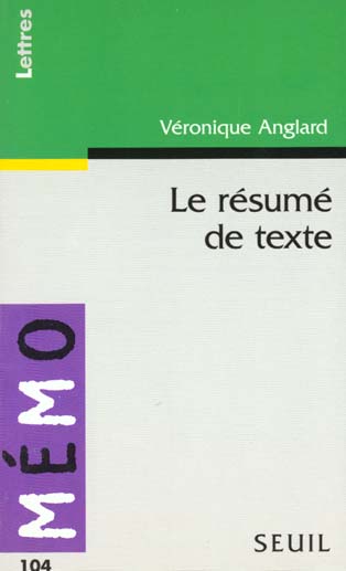 Le resume de texte