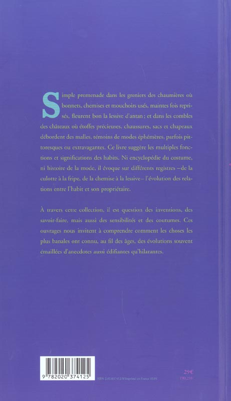 Les histoire des choses. habits
