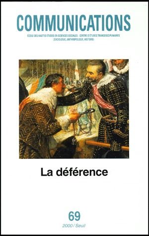 Revue communications n.69 : la déférence