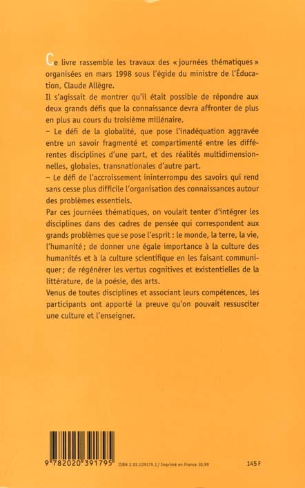 Relier les connaissances. le defi du xxie siecle