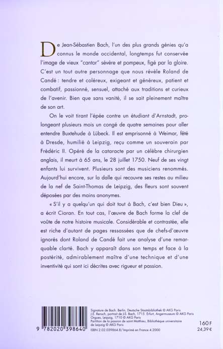 Jean-sebastien bach - nouvelle edition