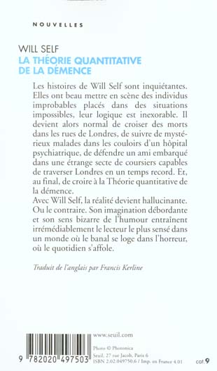 La théorie quantitative de la démence
