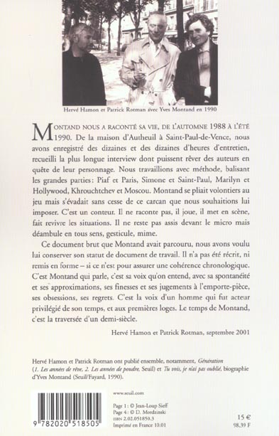 Montand raconte montand