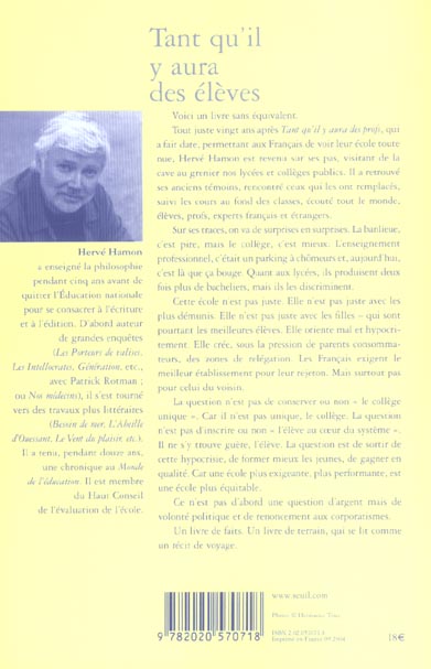 Tant qu'il y aura des eleves