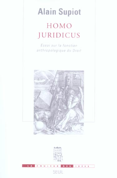 La couleur des idees homo juridicus. essai sur la fonction anthropologique du droit - flash vidéo