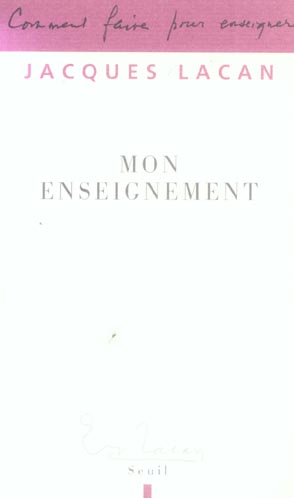 Mon enseignement