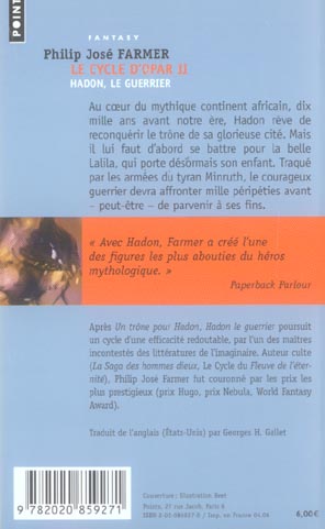 Le cycle d'Opar Tome 2 ; Hadon, le guerrier