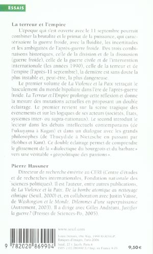 La violence et la paix Tome 2 ; la terreur et l'empire