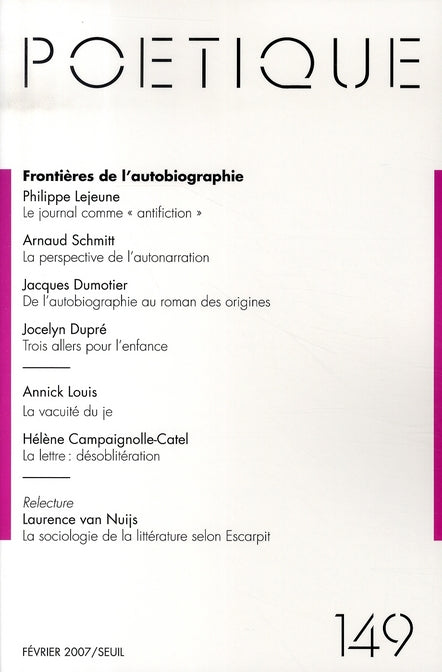 Frontières de l'autobiographie - flash vidéo