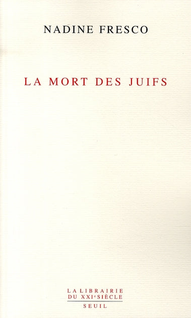 La mort des juifs