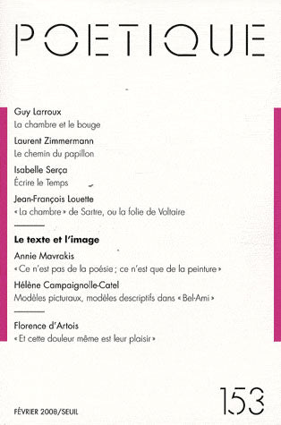 Revue poétique Tome 153