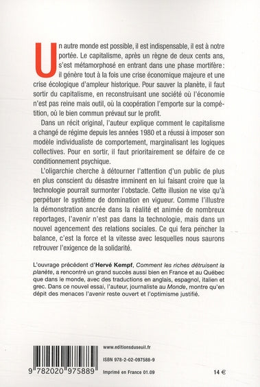 Pour sauver la planète, sortez du capitalisme