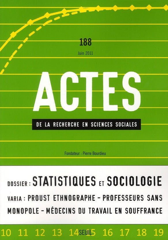 Actes de la recherche en sciences sociales n.188