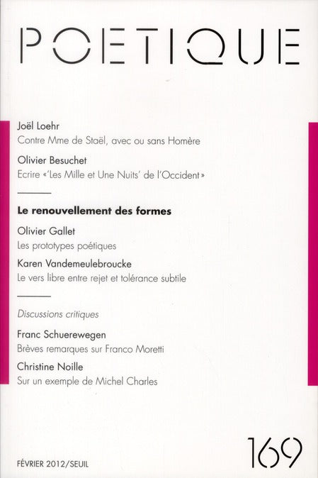 Revue poétique n.169