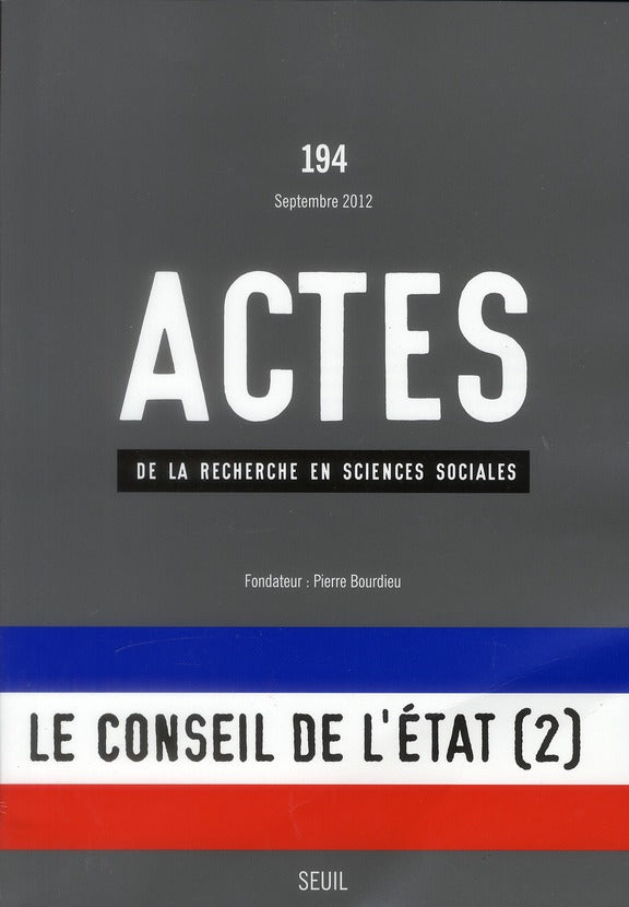 Actes de la recherche en sciences sociales n.194