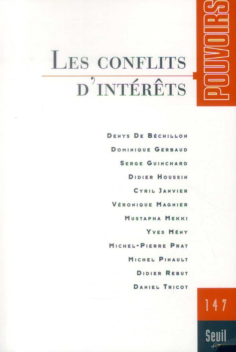 Pouvoirs n.147 : les conflits d'intérêts